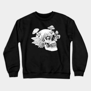 Skull and Mushrooms Crewneck Sweatshirt